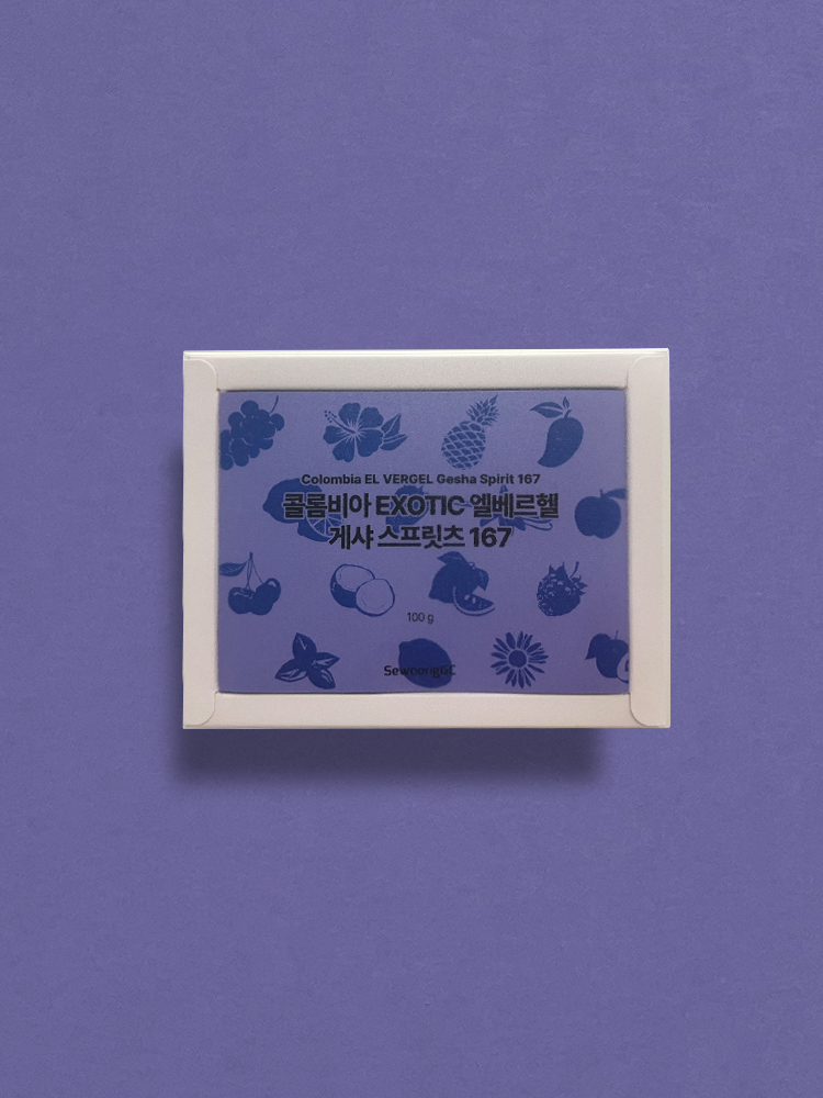 [커피킹] 콜롬비아 EXOTIC 엘베르헬 게샤 스프릿츠 167 원두커피 100g